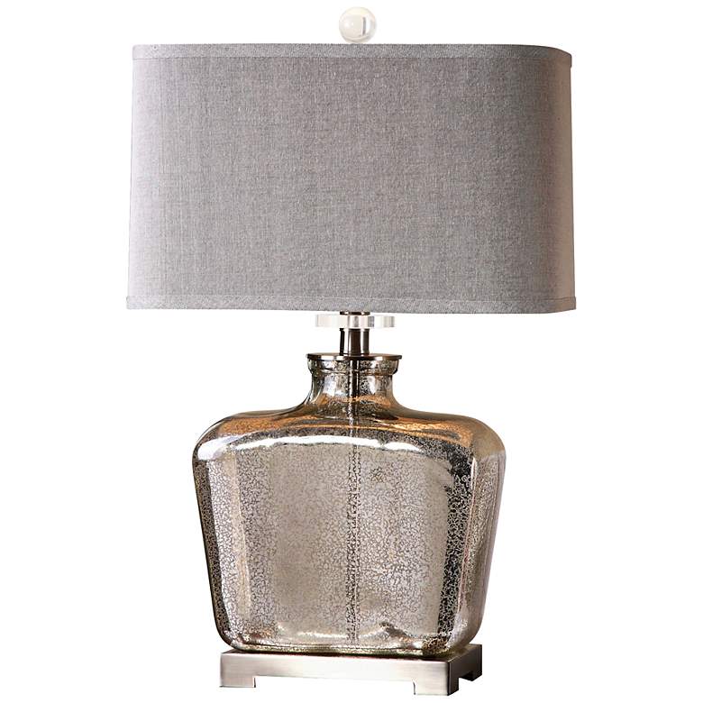 Image 2 Uttermost Molinara 28" Low Vase Mercury Glass Table Lamp