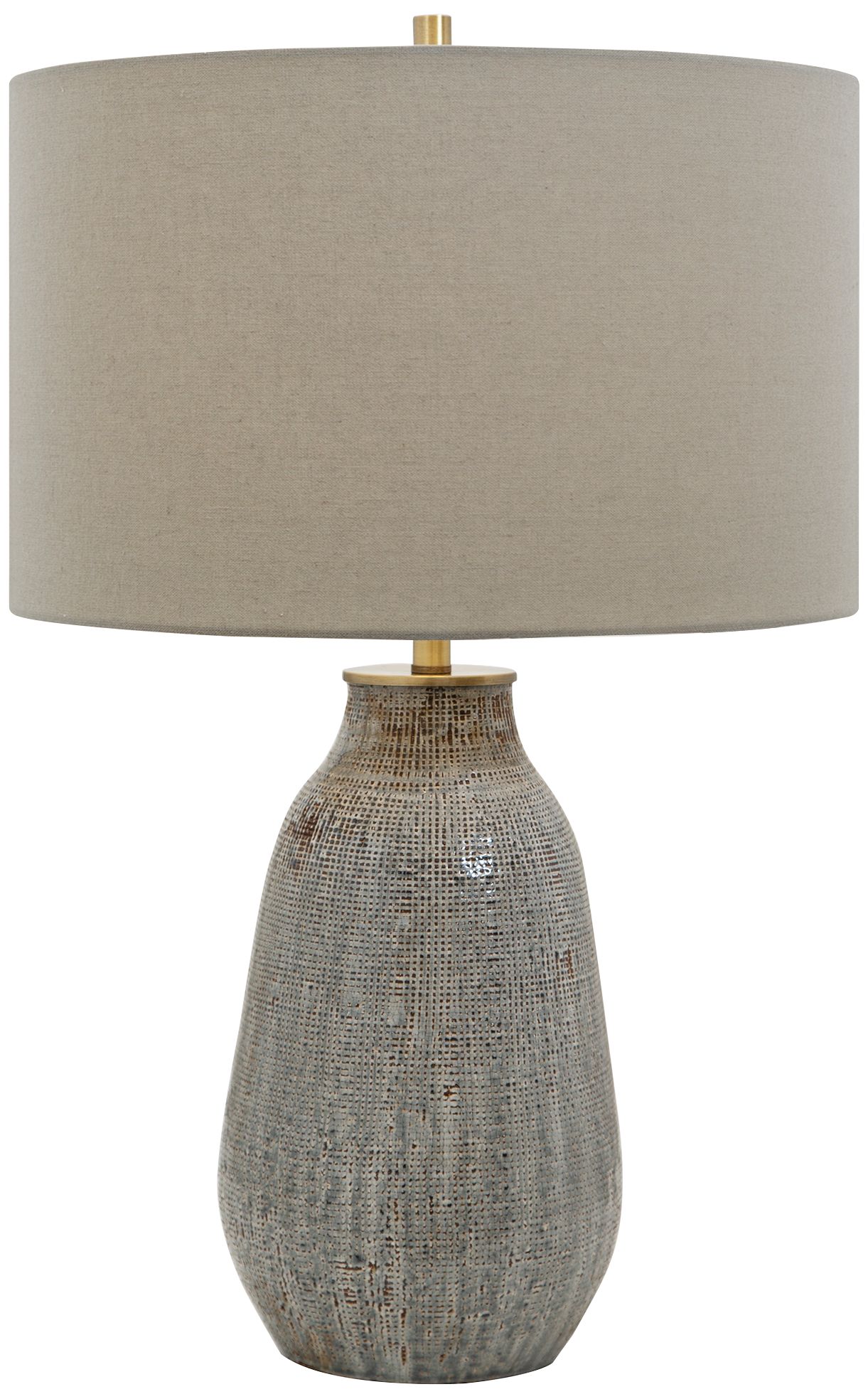 Uttermost Monacan Brown and Gray Ceramic Table Lamp 583F0 Lamps Plus