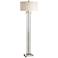 Uttermost Monette Clear Glass Column Floor Lamp