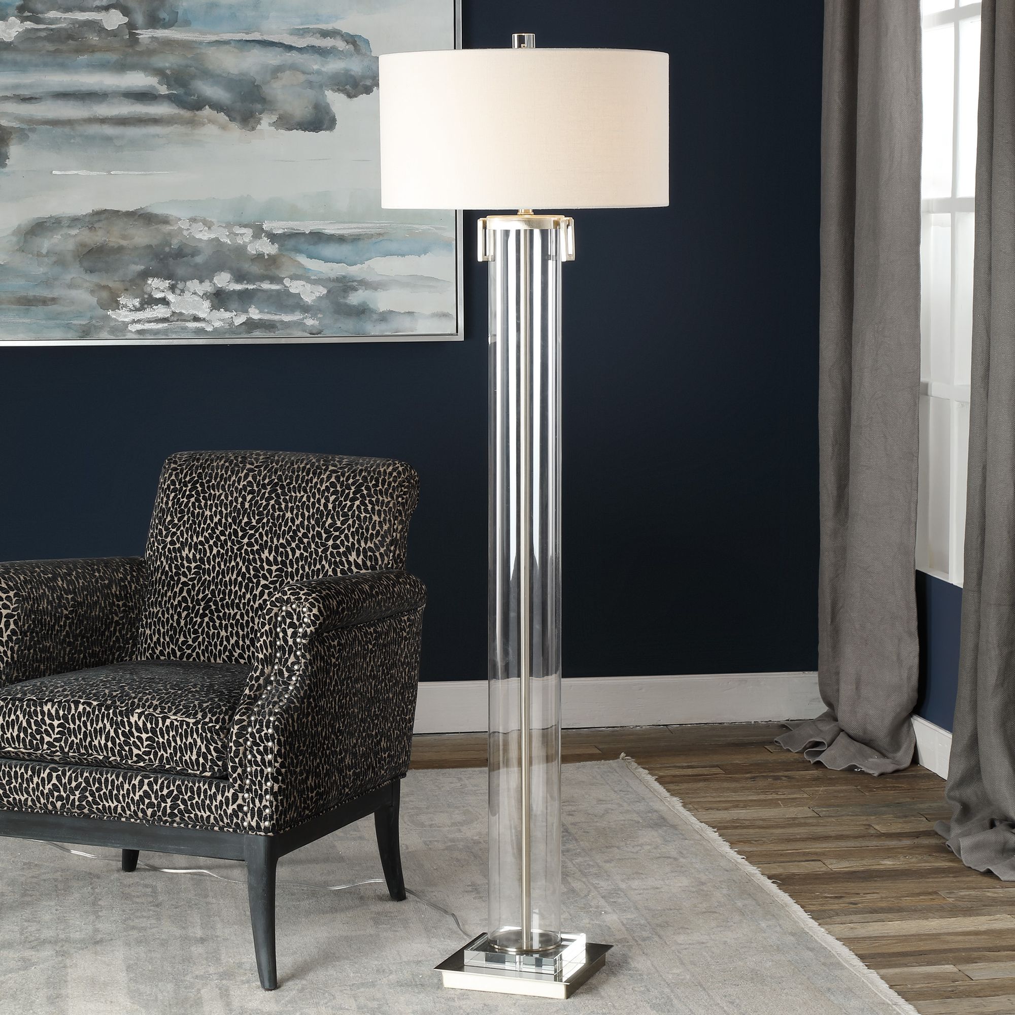 clear base floor lamp