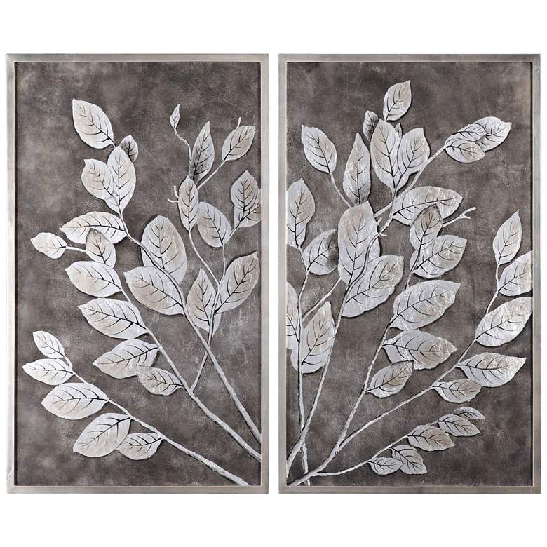 Image 1 Uttermost Money Tree 40 1/4 inch High Diptych Wall Art