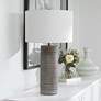 Uttermost Monolith 28 1/2" Brown and Gray Ceramic Table Lamp