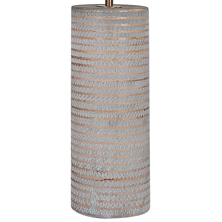 Image 4 Uttermost Monolith 28 1/2" Brown and Gray Ceramic Table Lamp more views