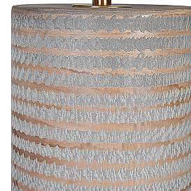 Image5 of Uttermost Monolith 28 1/2" Brown and Gray Ceramic Table Lamp more views