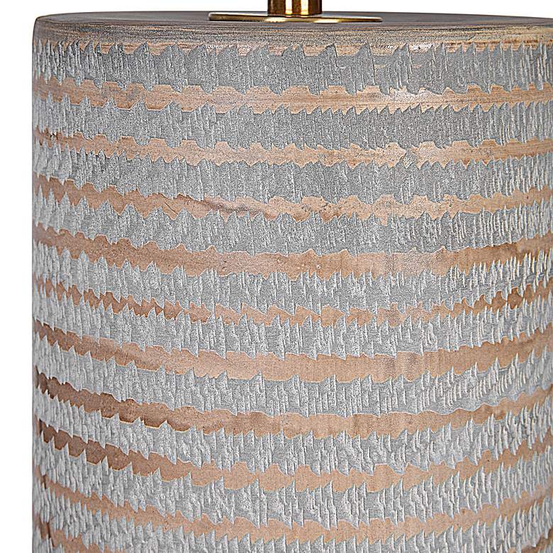 Image 5 Uttermost Monolith 28 1/2" Brown and Gray Ceramic Table Lamp more views