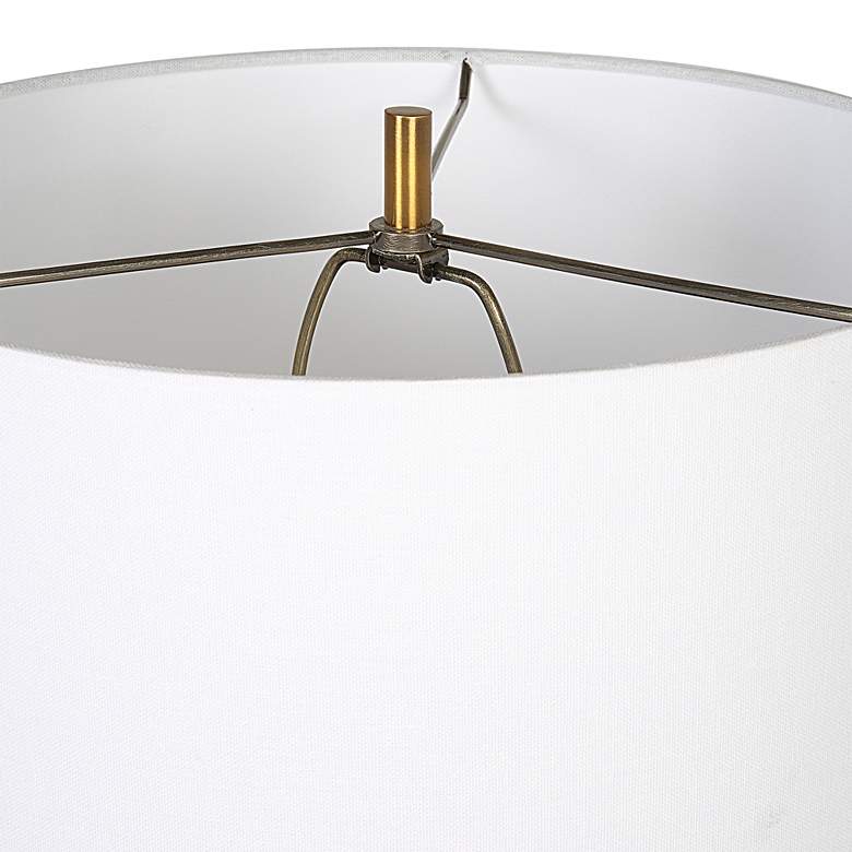 Image 6 Uttermost Monolith 28 1/2" Brown and Gray Ceramic Table Lamp more views
