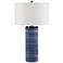 Uttermost Montauk 28 1/2" White and Indigo Blue Ceramic Table Lamp