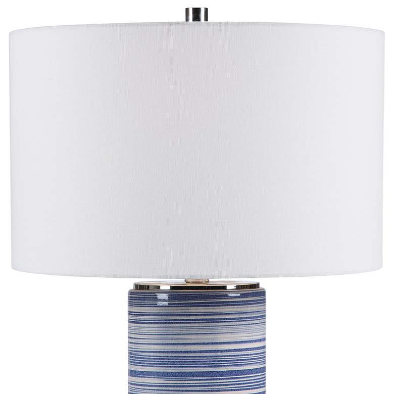 Image 5 Uttermost Montauk 28 1/2" White and Indigo Blue Ceramic Table Lamp more views
