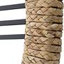 5_Uttermost Montecito 40" Round Beige Braided Wall Clock more views