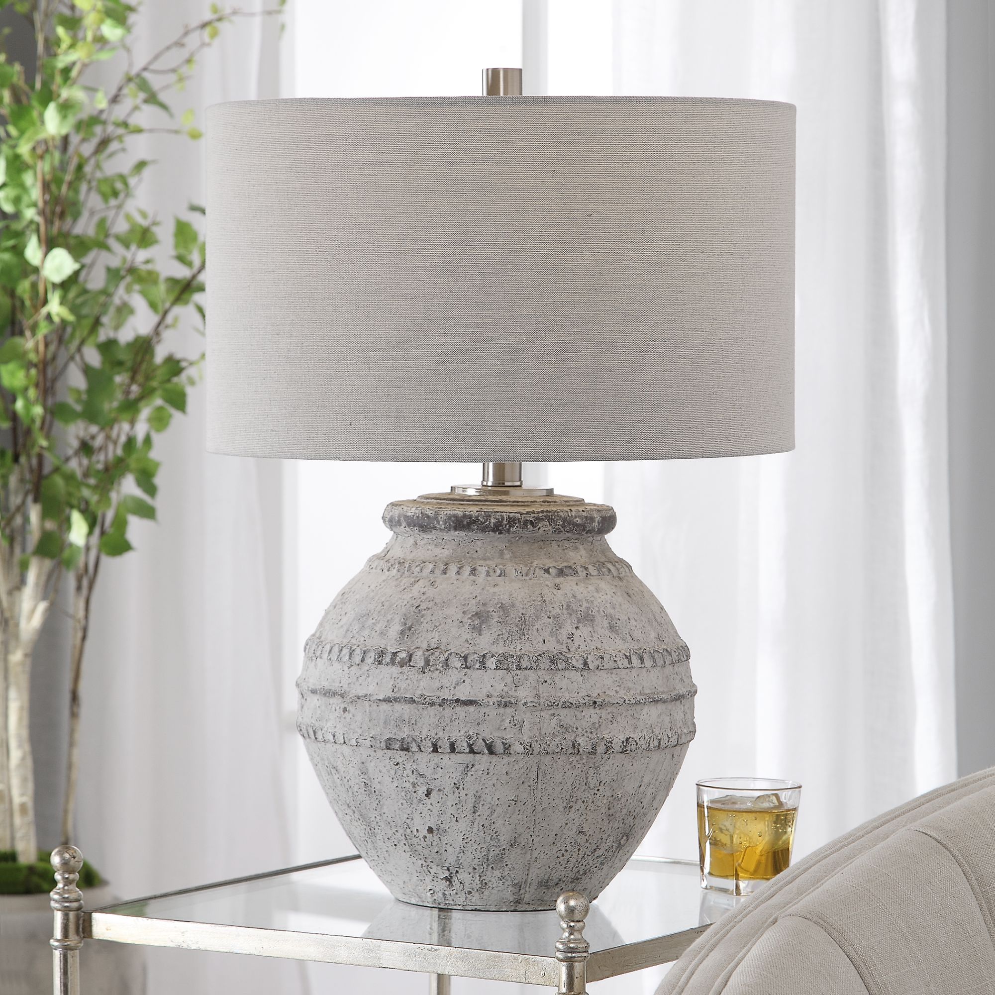 ivory ceramic table lamp