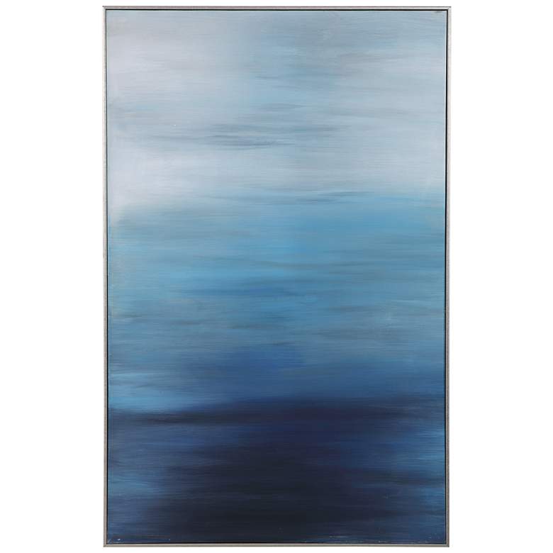 Image 2 Uttermost Moonlit Sea 62 3/4 inch High Framed Canvas Wall Art