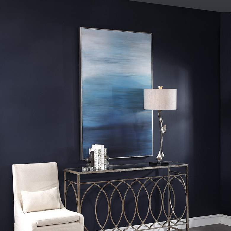 Image 1 Uttermost Moonlit Sea 62 3/4" High Framed Canvas Wall Art