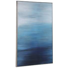 Image5 of Uttermost Moonlit Sea 62 3/4" High Framed Canvas Wall Art more views