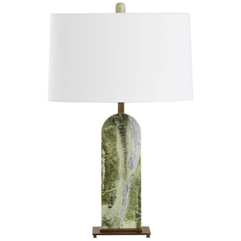 Image 3 Uttermost Moorea 28 1/4" Green Marble Table Lamp more views