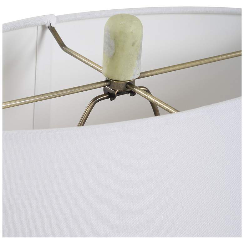 Image 6 Uttermost Moorea 28 1/4" Green Marble Table Lamp more views