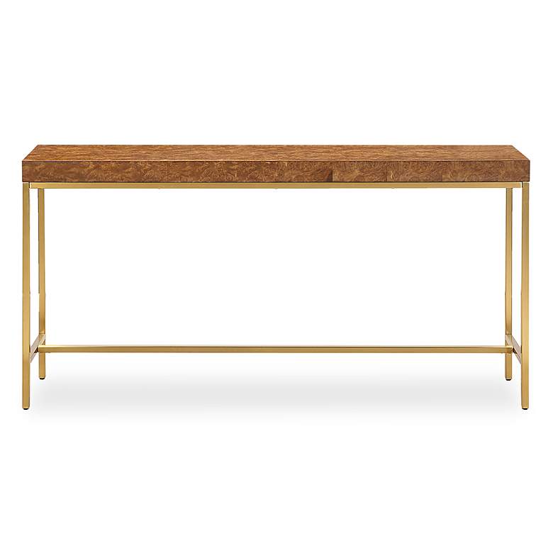 Image 1 Uttermost Moran 60" Wide Wood and SS Console Table