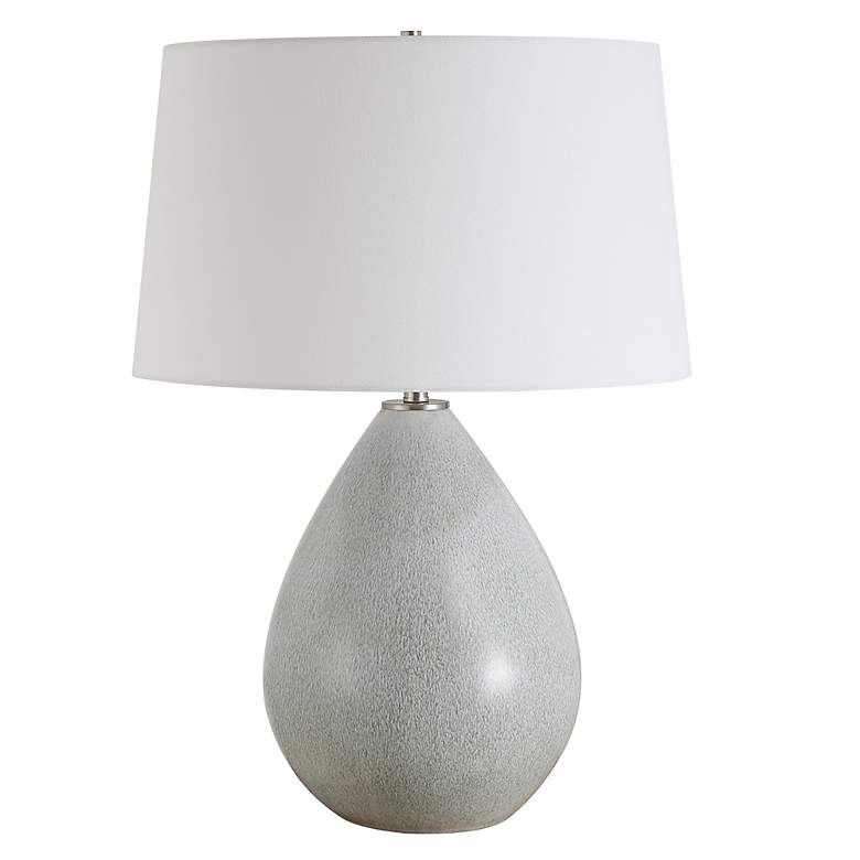 Image 2 Uttermost Moray 24 1/4" Mushroom Gray Ceramic Table Lamp