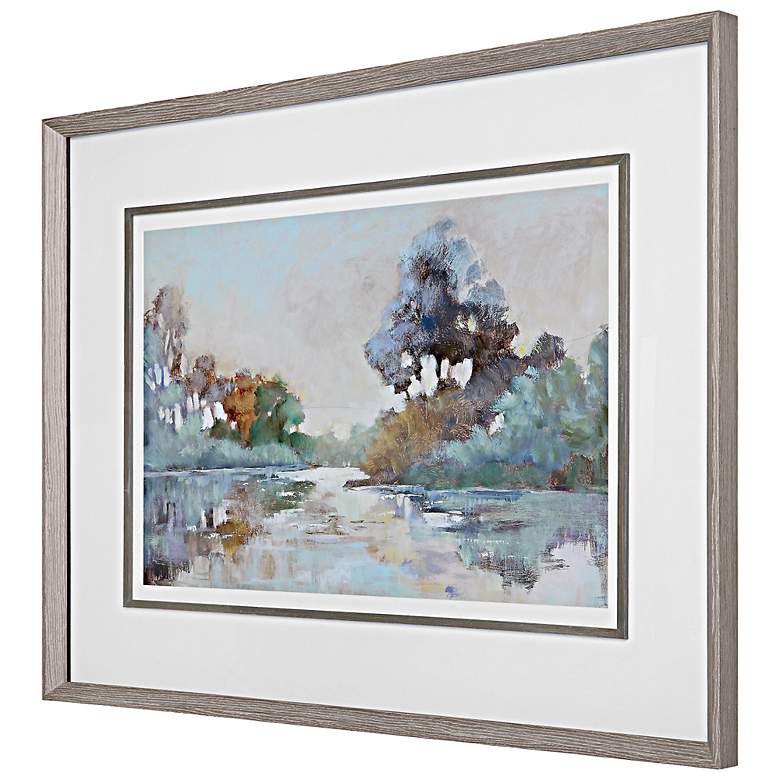 Image 4 Uttermost Morning Lake 51 1/4" Wide Framed Wall Art more views