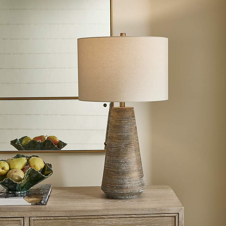 Image 1 Uttermost Mosier 31" High Beige Ceramic Table Lamp