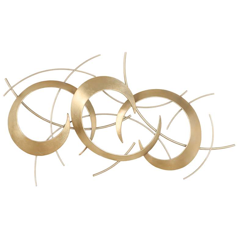 Image 2 Uttermost Motivate 42" Wide Gold Metal Wall Decor