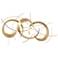 Uttermost Motivate 42" Wide Gold Metal Wall Decor