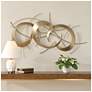 1_Uttermost Motivate 42" Wide Gold Metal Wall Decor