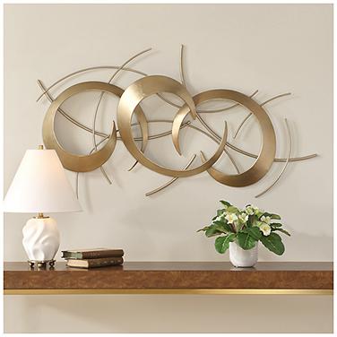 Uttermost Motivate 42" Wide Gold Metal Wall Decor