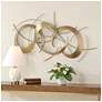 3_Uttermost Motivate 42" Wide Gold Metal Wall Decor more views