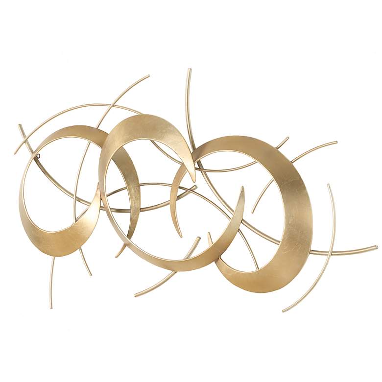Image 4 Uttermost Motivate 42" Wide Gold Metal Wall Decor more views