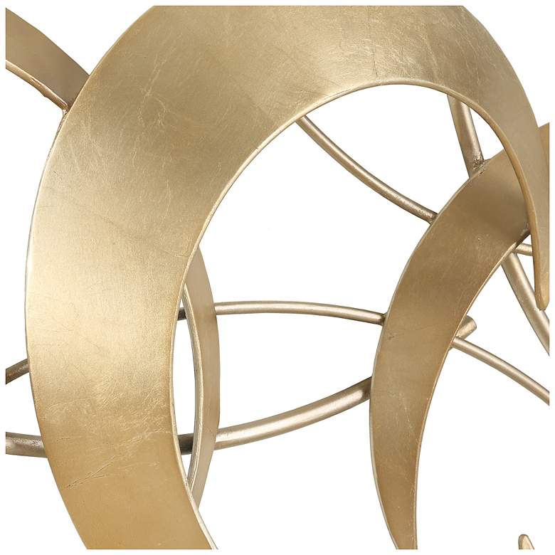 Image 5 Uttermost Motivate 42" Wide Gold Metal Wall Decor more views