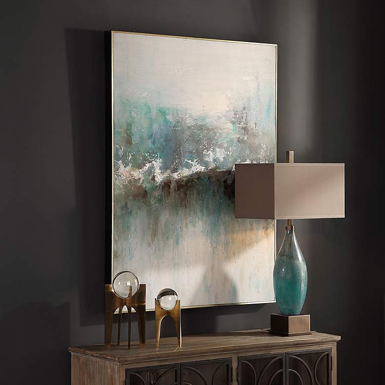 Image 6 Uttermost Mountain Top 48 1/2" High Framed Canvas Wall Art more views