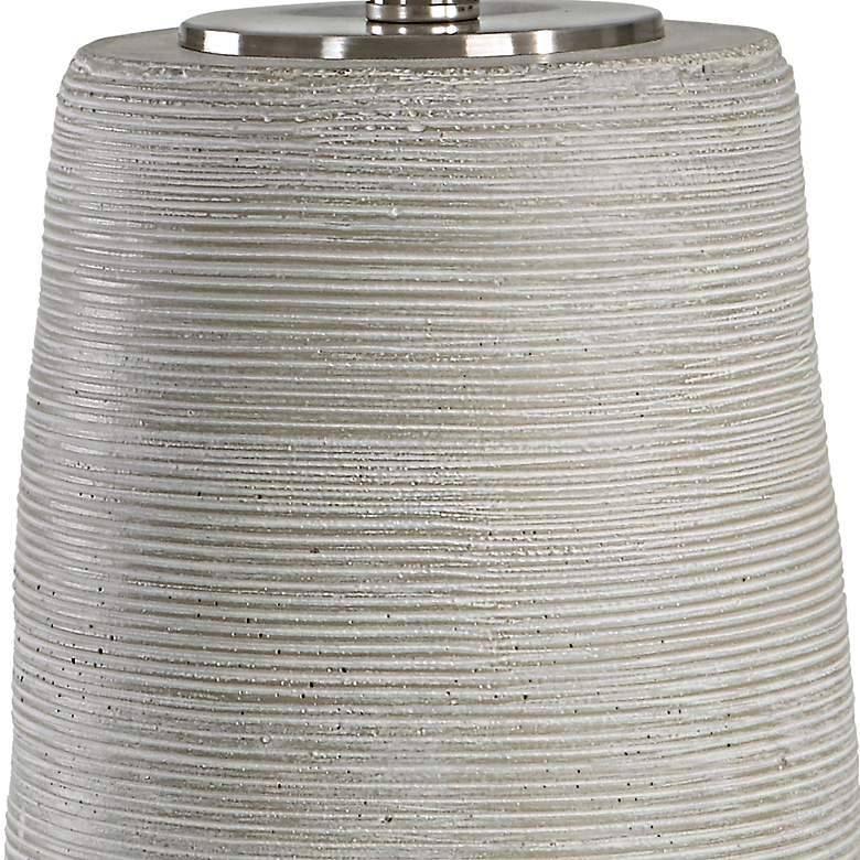 Image 5 Uttermost Mountainscape 27 1/2" Off-White and Gray Ceramic Table Lamp more views