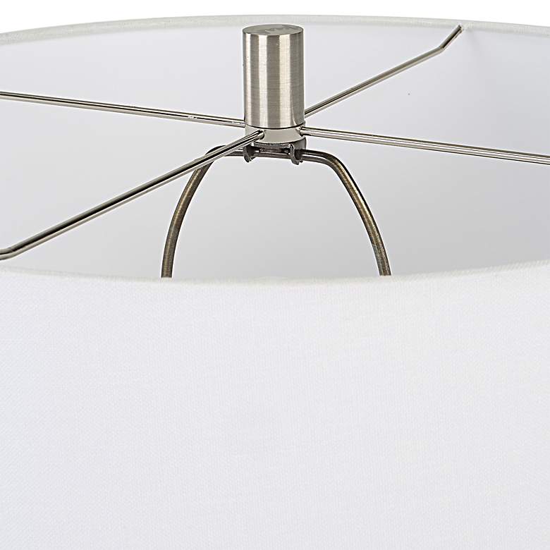 Image 7 Uttermost Mountainscape 27 1/2" Off-White and Gray Ceramic Table Lamp more views