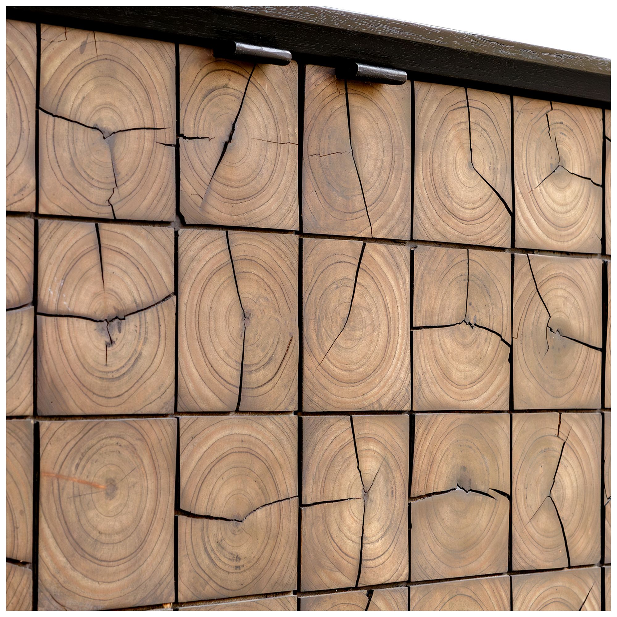 Image 4 Uttermost Muestra 36" Wide Black and Woodtone 2 Door Cabinet more views