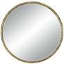 2_Uttermost Mulligan 34" Aged Gold Round Wall Mirror