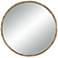 Uttermost Mulligan 34" Aged Gold Round Wall Mirror
