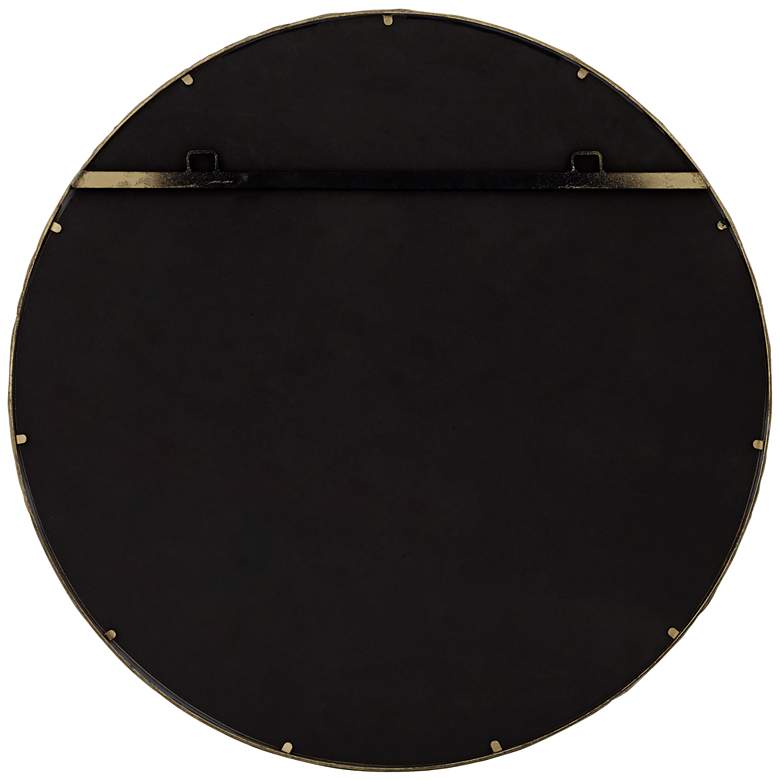 Image 6 Uttermost Mulligan 34" Aged Gold Round Wall Mirror more views