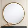 6_Uttermost Mulligan Aged Gold 34" Round Wall Mirrors Set of 2 more views