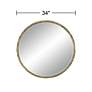 7_Uttermost Mulligan Aged Gold 34" Round Wall Mirrors Set of 2 more views