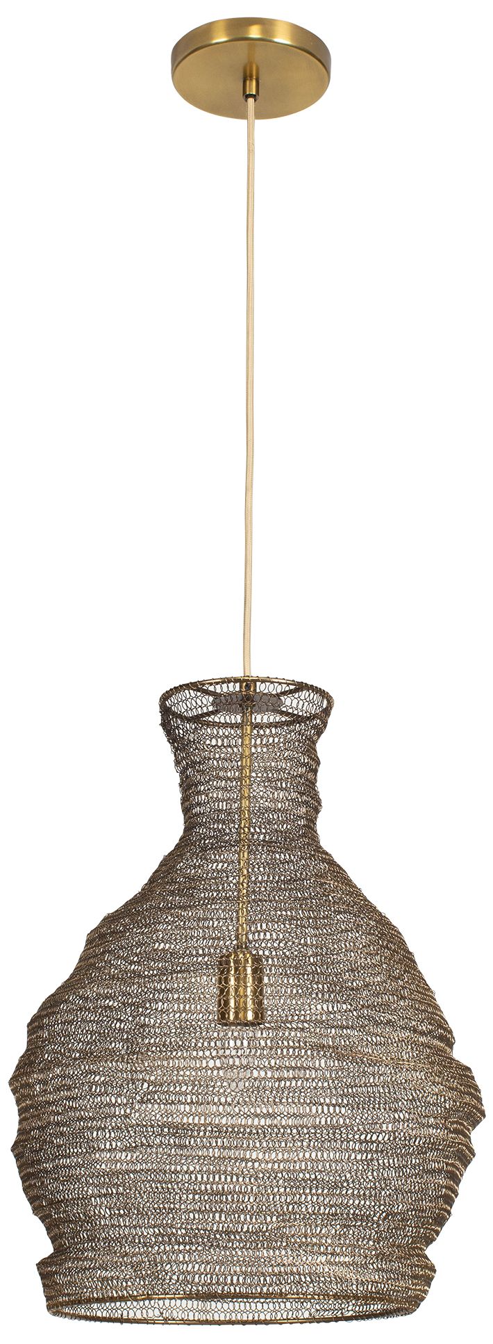 Image 5 Uttermost Murmur 15" Wide 1 Lt Antique Brass Metal Pendant more views