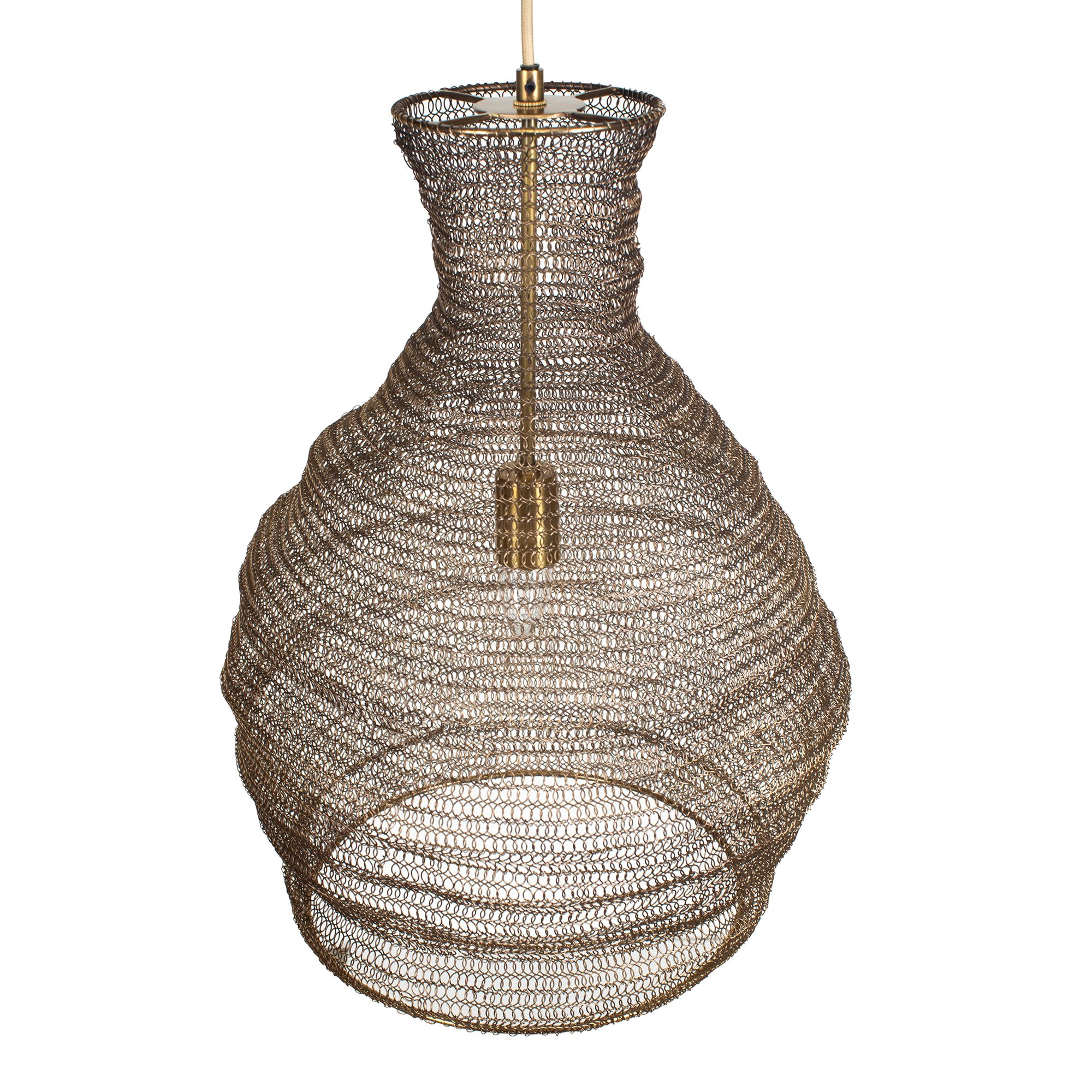Uttermost Murmur 15" Wide 1 Lt Antique Brass Metal Pendant