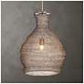 1_Uttermost Murmur 15" Wide 1 Lt Antique Brass Metal Pendant