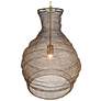 4_Uttermost Murmur 15" Wide 1 Lt Antique Brass Metal Pendant more views