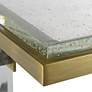 7_Uttermost Muse 14" Wide Brushed Brass Rectangle Accent Table more views