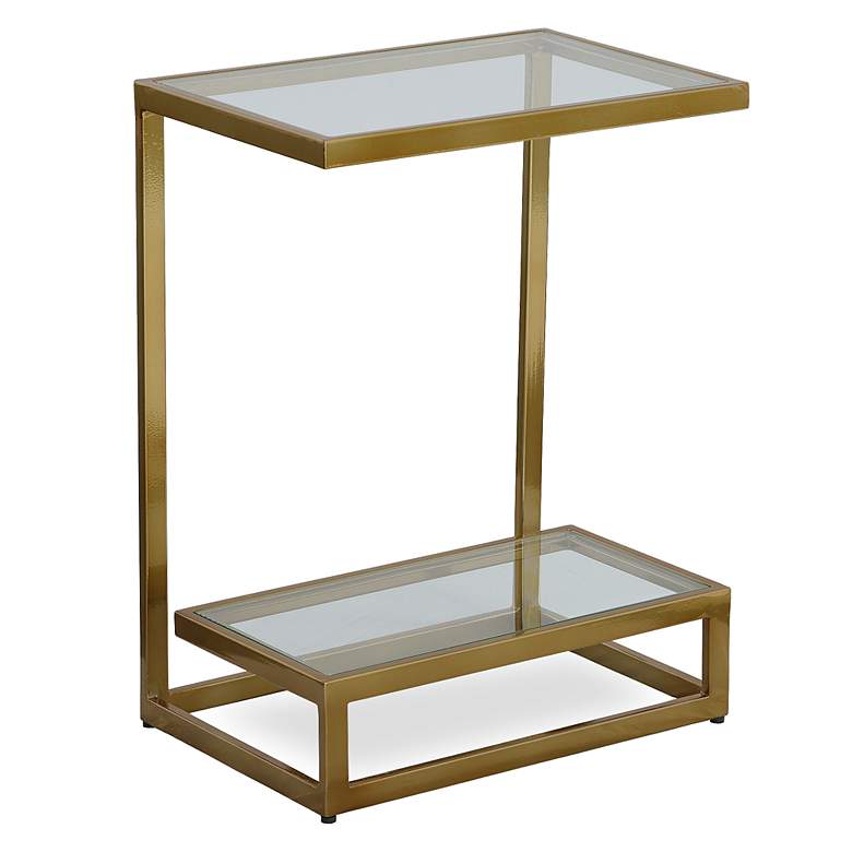 Image 3 Uttermost Musing 24.25" H Brushed Brass Accent Table more views