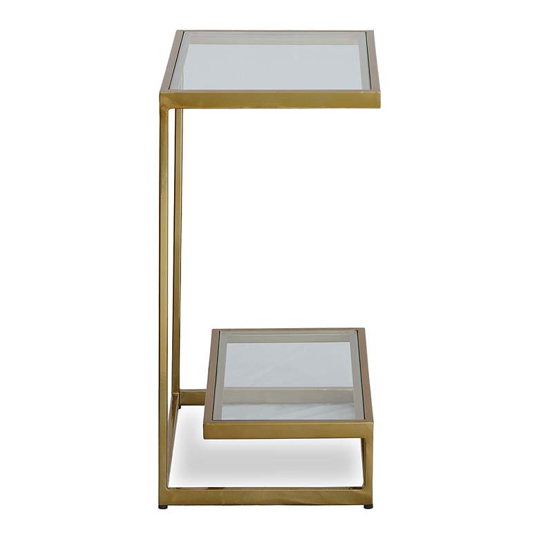 Image 4 Uttermost Musing 24.25" H Brushed Brass Accent Table more views