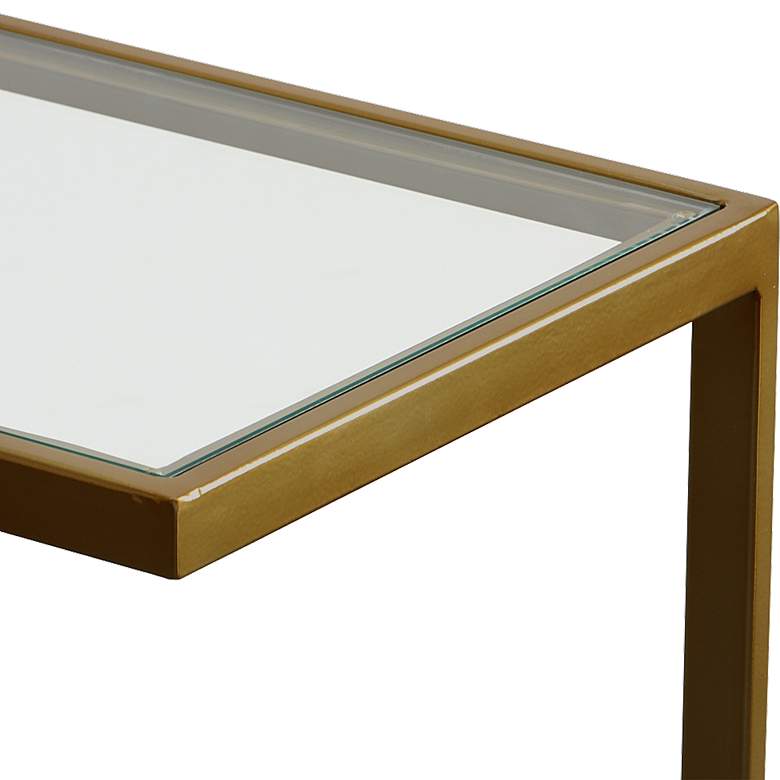 Image 6 Uttermost Musing 24.25" H Brushed Brass Accent Table more views