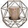 Uttermost Myah Antique Gold Geometric Pillar Candle Holder