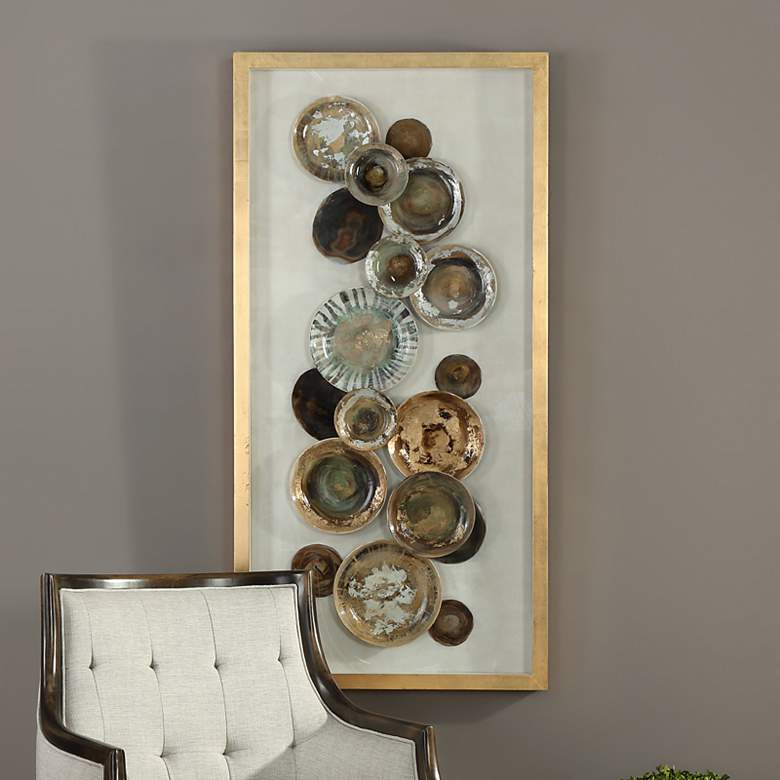 Image 1 Uttermost Myla Multi-colored Plates 58 1/2"H Wall Art