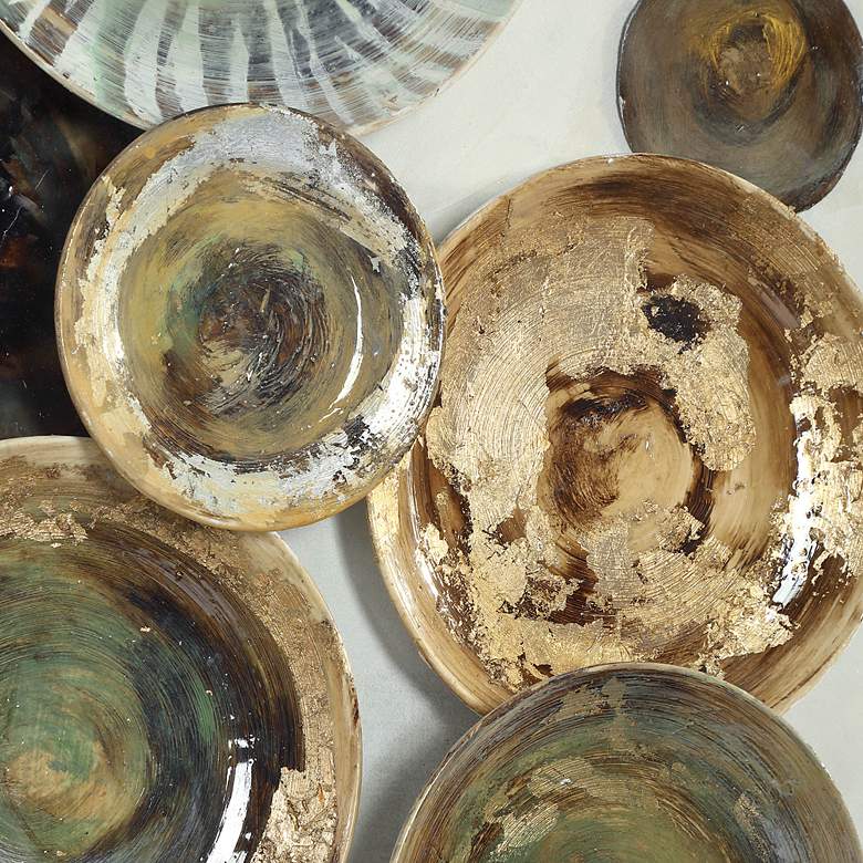 Image 4 Uttermost Myla Multi-colored Plates 58 1/2"H Wall Art more views